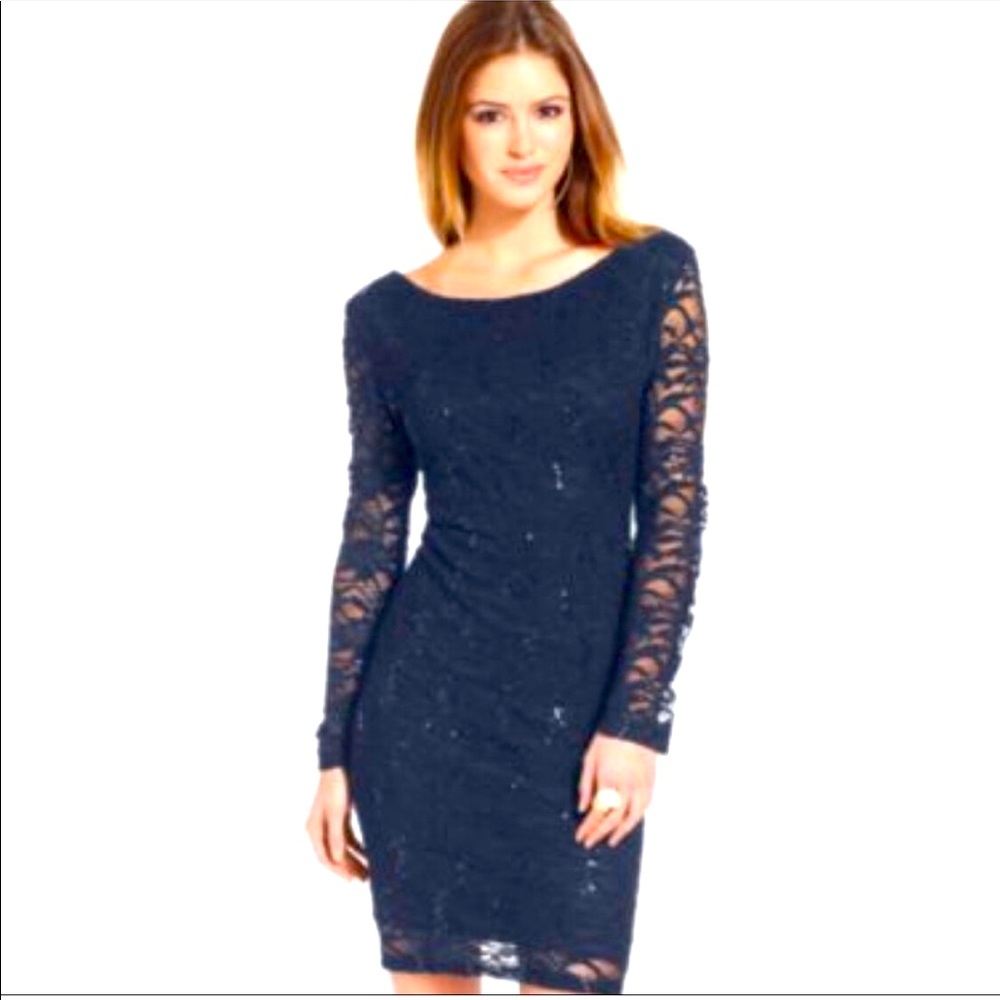 Jump lace bodycon dress